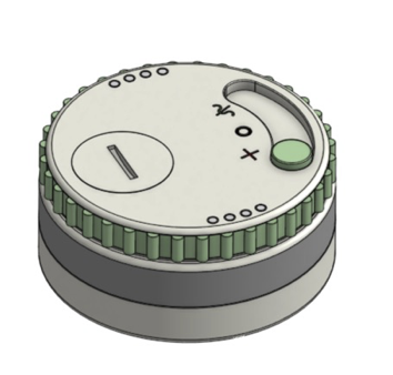 Dark-background CAD render (e.g., green tinted OnShape view)